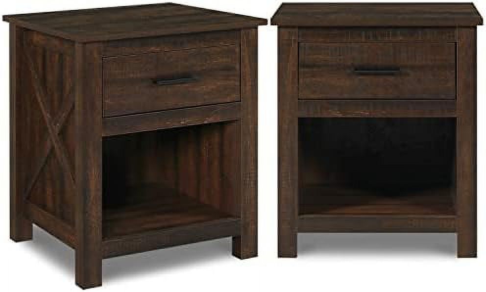 NLIBOOMLife  Dresser for Bedroom - Wooden Dresser with 6 Drawers  Double Dresser  Grey Oak  Drawer Cabinet  Chest of Drawer  Farmhouse Bedroom