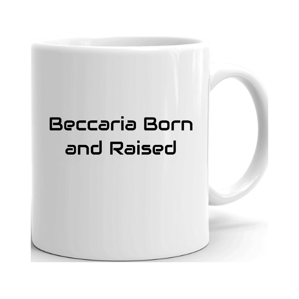Beccaria Born And Raised Ceramic Dishwasher And Microwave Safe Mug By Undefined Gifts