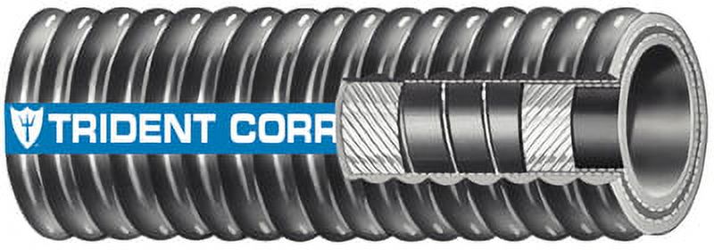 Trident Rubber Trident Flex Corrugated Hardwall Exhaust Hose 4 x 125 2524004