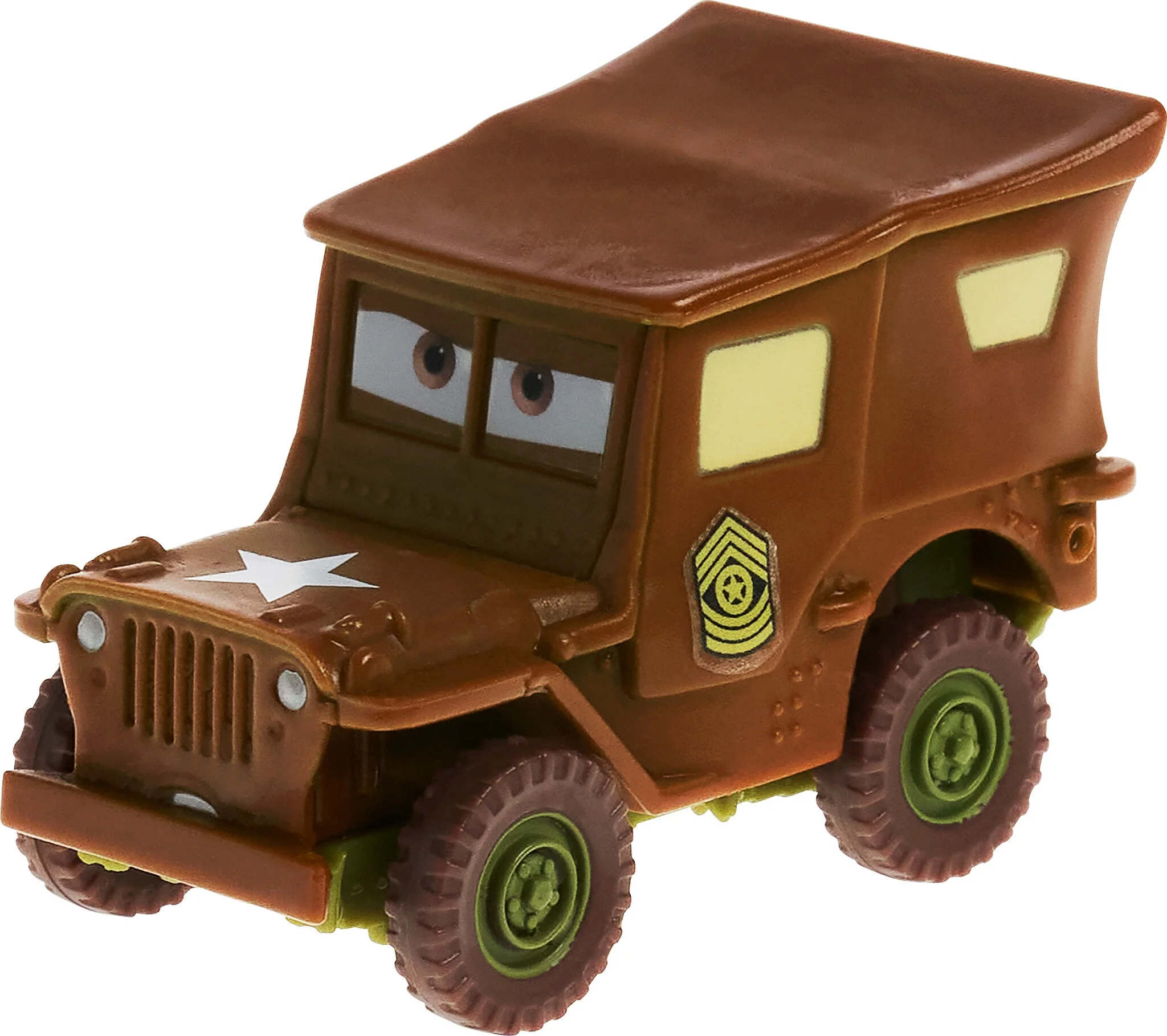 Disney Pixar Cars Color Changers Sarge Toy Truck in 1:55 Scale, Water-Activated