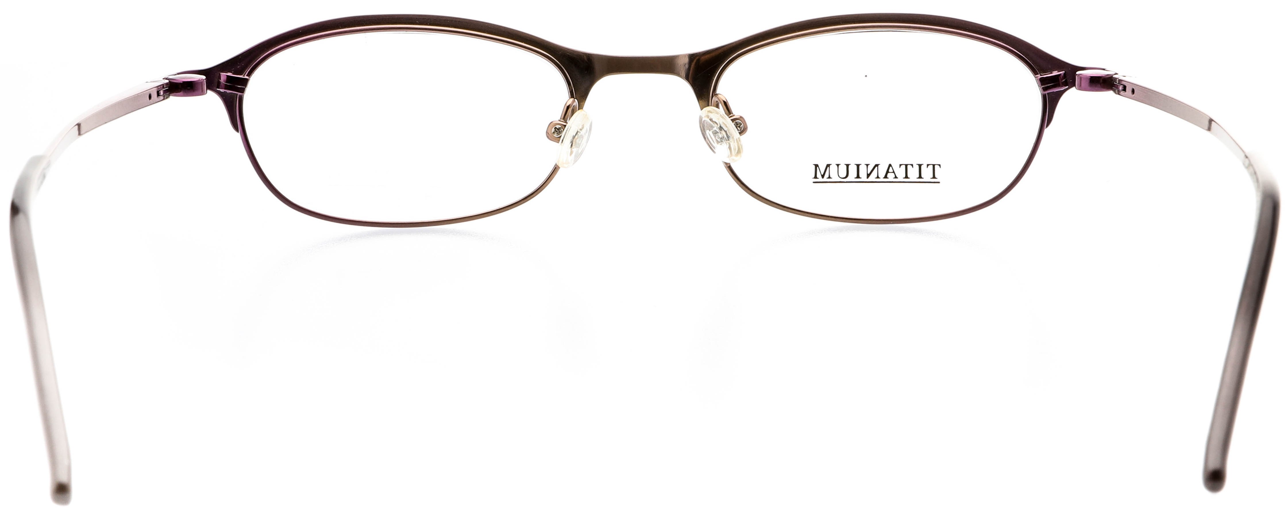 Optical Eyewear - Oval Shape, Titanium Full Rim Frame - Prescription Eyeglasses RX, Plum Fade