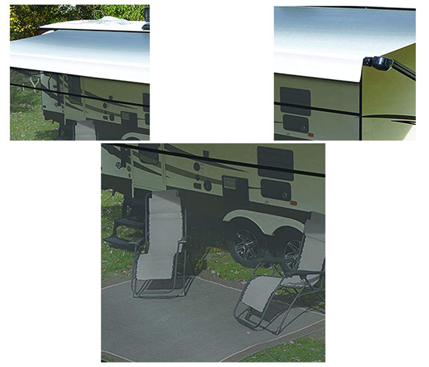 Super Shade Front Panel for 5th Wheel, Travel Trailer and Motorhome RV Awnings, , 6' x 19'