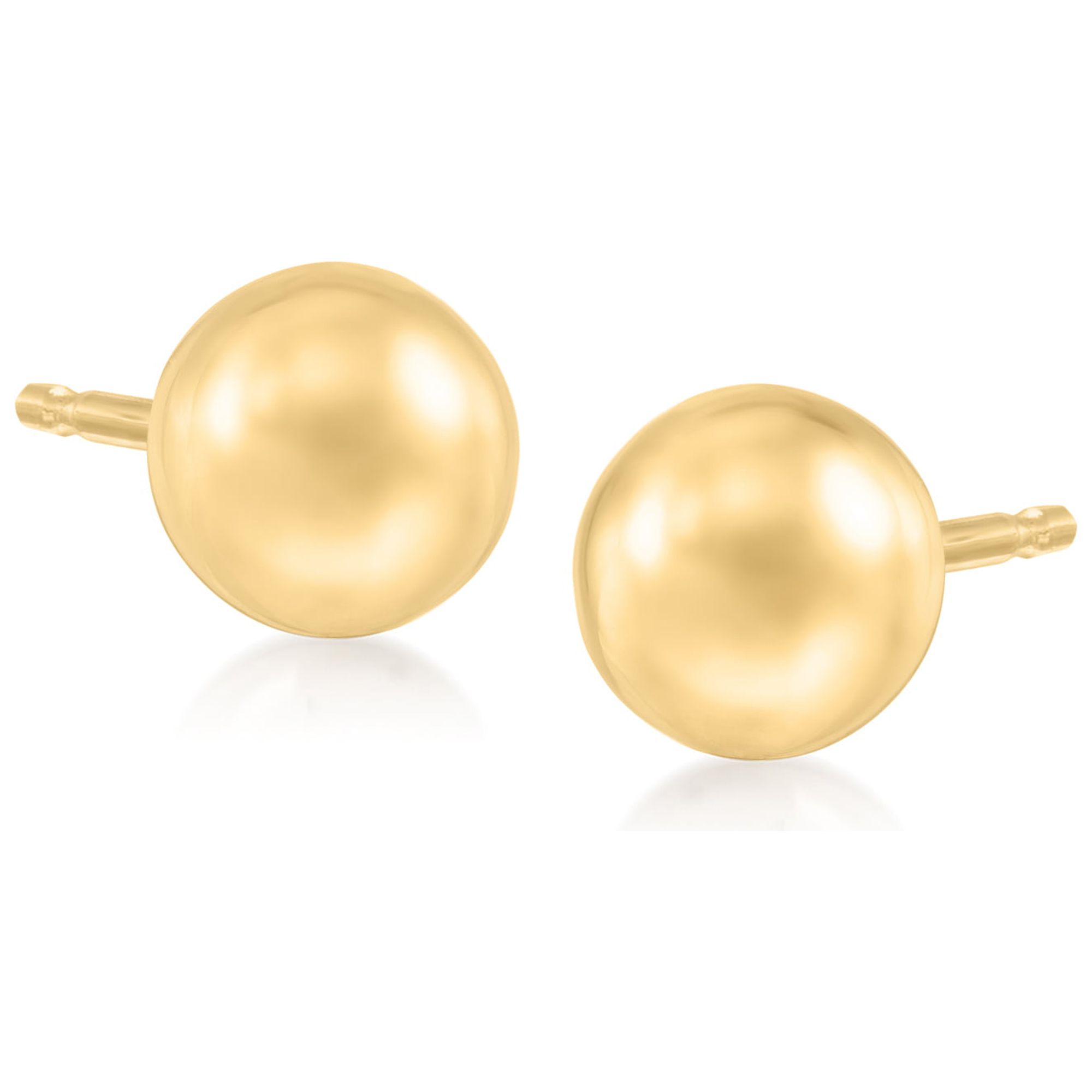 Ross-Simons Italian 6mm 18kt Yellow Gold Ball Stud Earrings, Women's, Adult