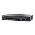 Cisco Small Business SG300-10SFP - Switch - L3 - managed - 8 x Gigabit SFP + 2 x combo Gigabit SFP - desktop, rack-mountable