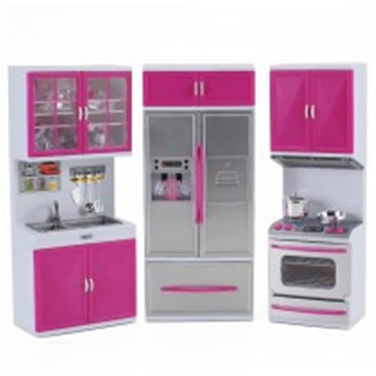 Az Import & Trading  Battery Operated Kitchen Playset - Refrigerator, Stove & Sink
