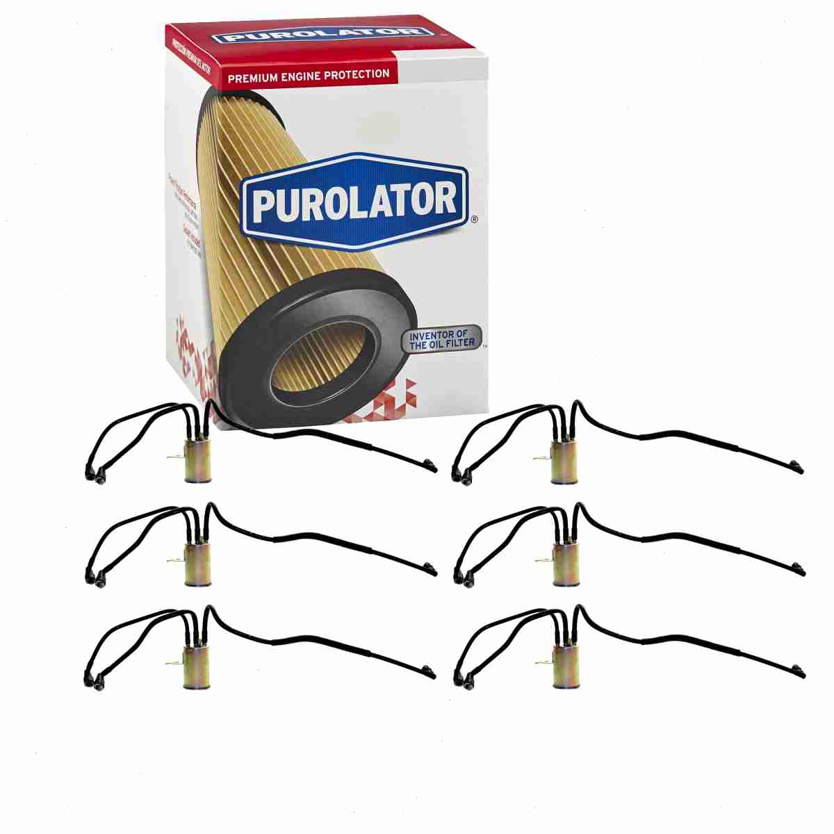 6 pc Purolator F55529 Fuel Filters for 04809118AC 23734 300020 33734 4809118AC 4809118AD 56078 73734 86734 ALG-4688 BF7763 CH38 F55529P FGI-197A G-6642 G6642 G9272 GF212 GF348 MF 1011 PF5529 PFB55529