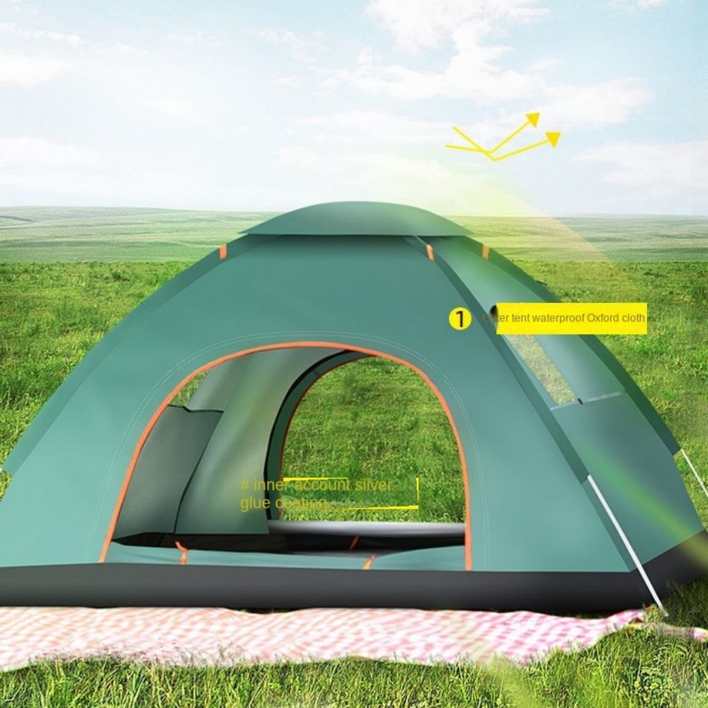 Camping Dome Tent,Automatic Instant Pop Up Tent Waterproof Outdoor Camper Hiking Canopy 2 Person