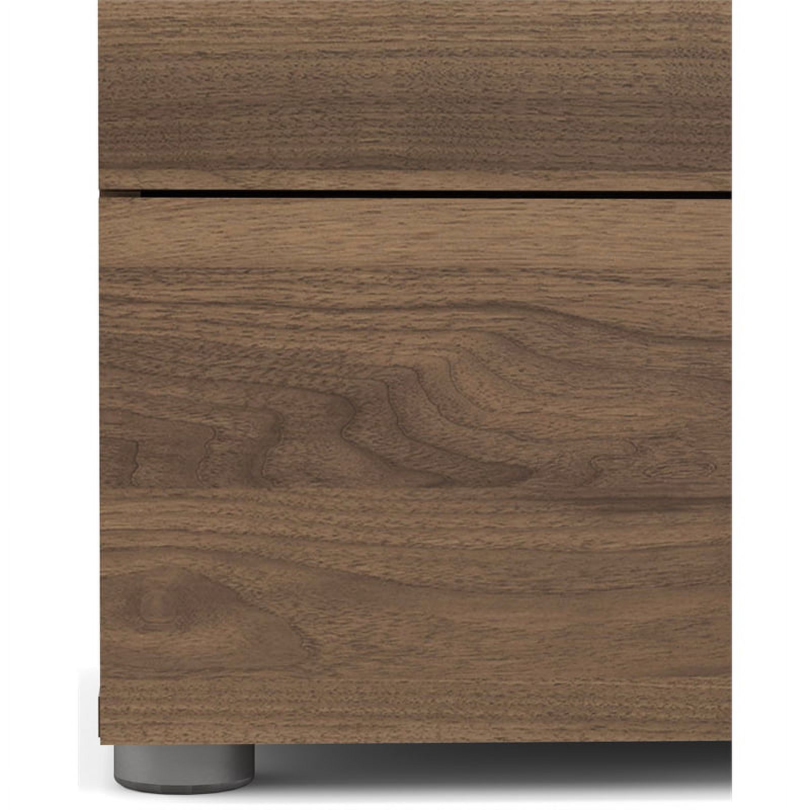 Home Square 3 Piece Bedroom Set with 1 Dresser and 2 Nightstands in Walnut