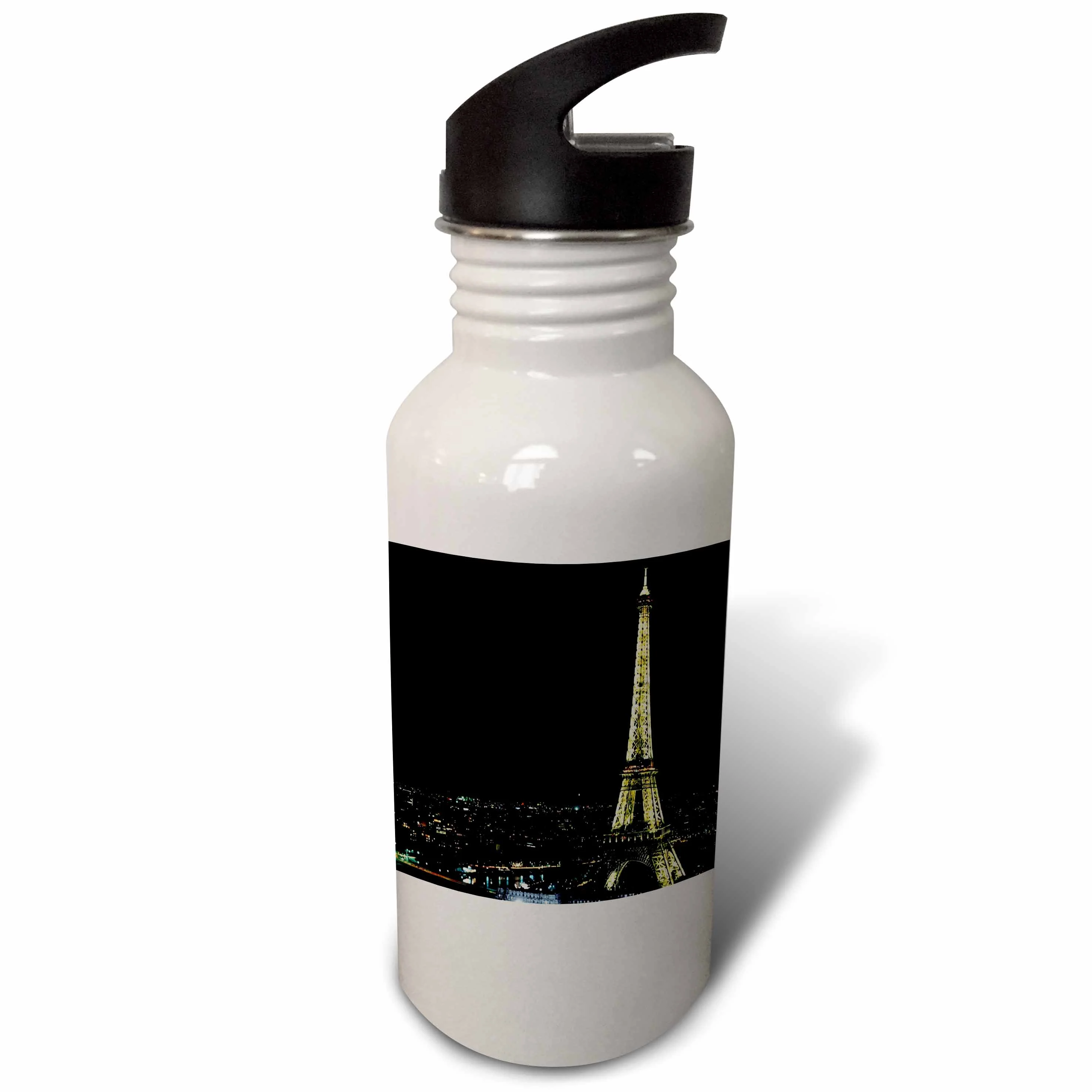 Eiffel Tower Lit At Night 21 oz Sports Water Bottle wb-56103-1