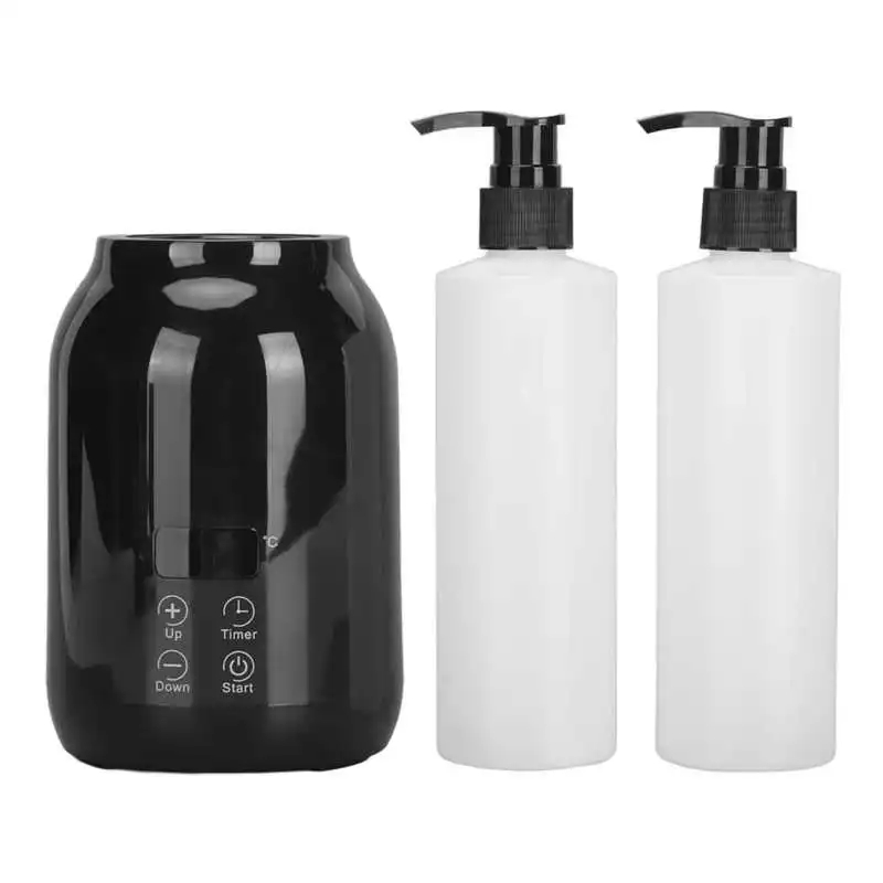 NEW Oil Bottle Heater LED Display Temperature Adjust Single Massage Oil Bottle Warmer 110‑240V