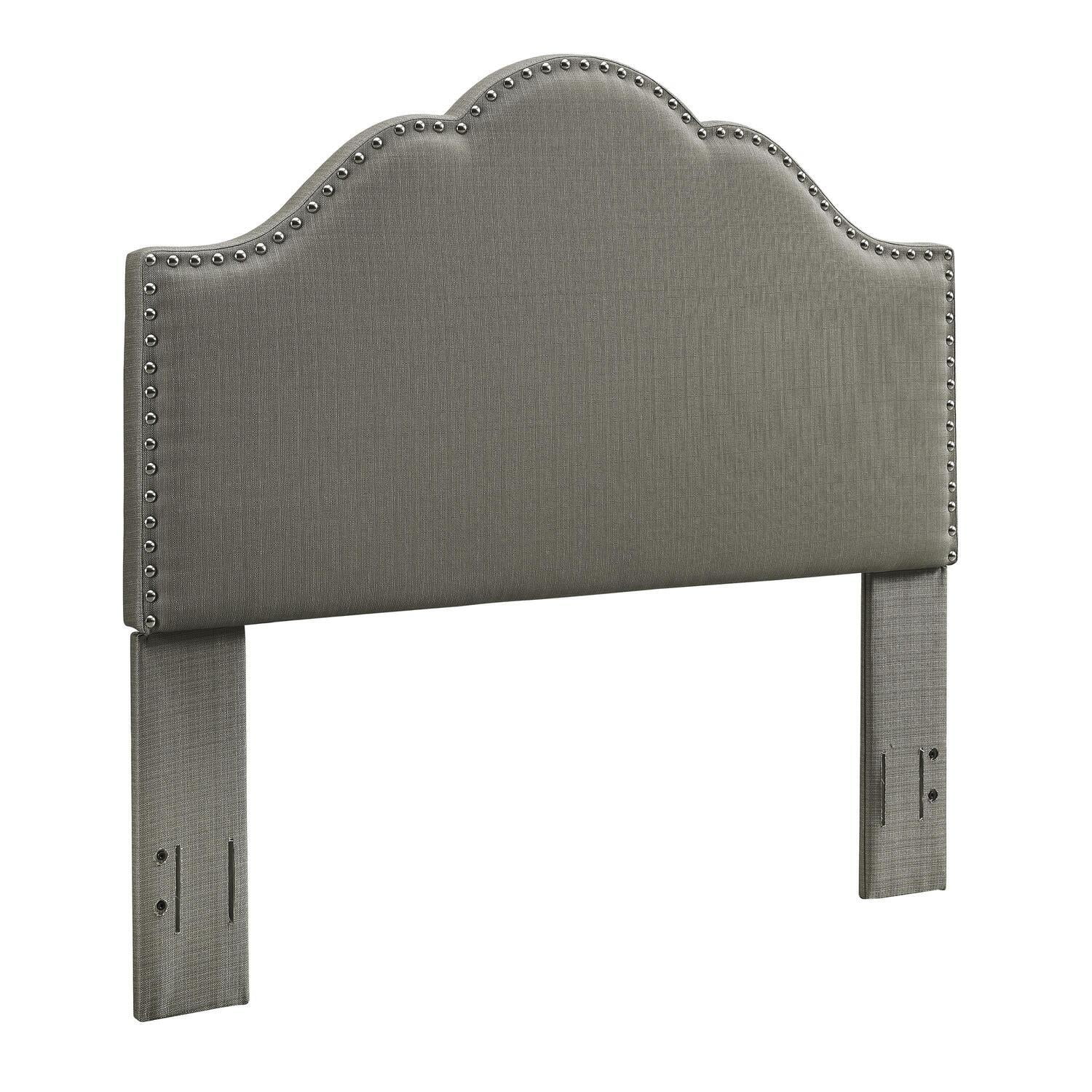 Maykoosh Victorian Vintage Upholstered King/Cal King Headboard Shadow Gray
