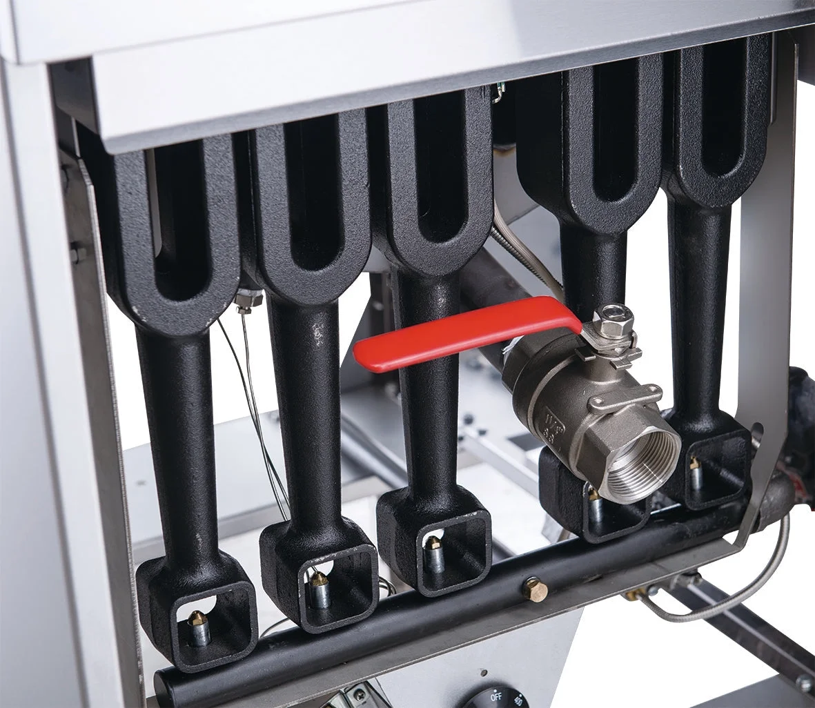 70 lbs Fryer Natural Gas Commercial Deep Fryer, 150,000 BTU  DualTank Stainless Steel, 5 Tube Burner