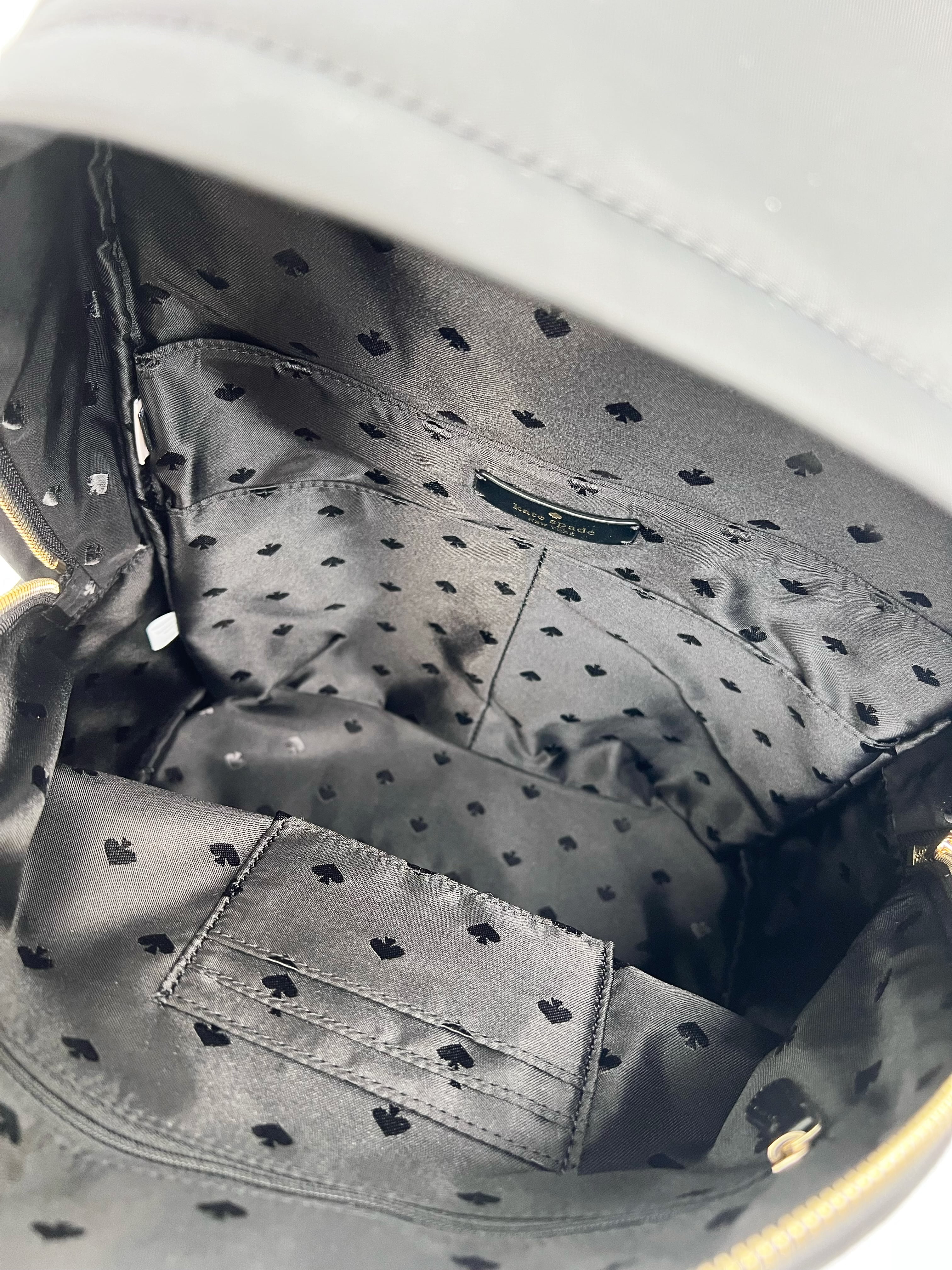 Kate Spade Chelsea The Little Better Nylon Large Backpack Black School Bag