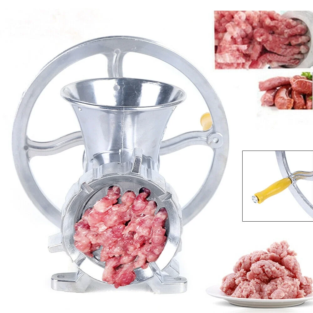 FETCOI Manual Meat Grinder Mincer Sausage Stuffer Filling Machine Aluminum Kitchen