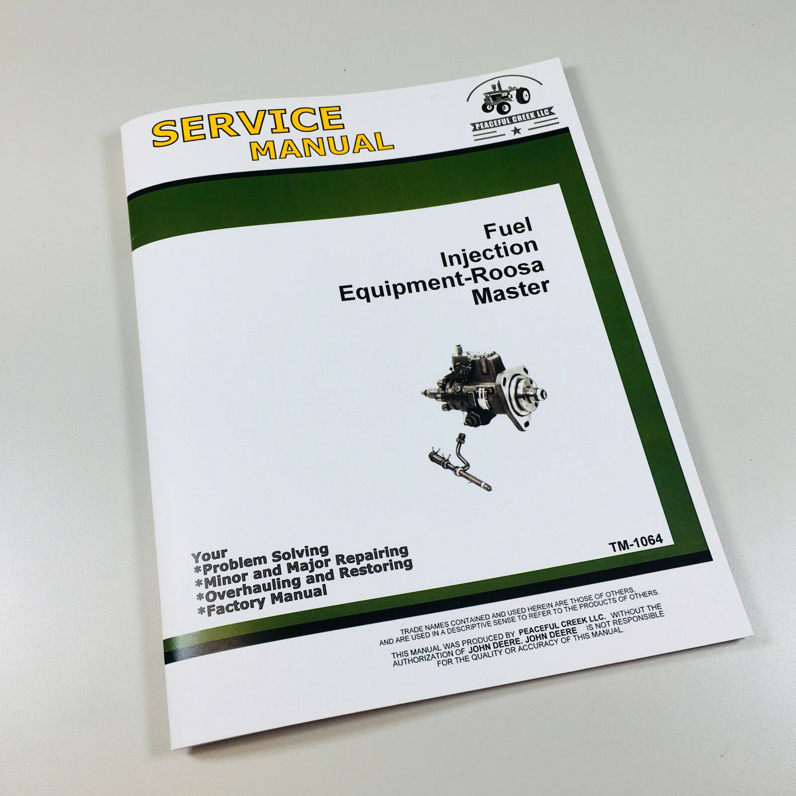 Fuel Injection Roosa Master Dm2 Pump Tech Service Manual John Deere 6404D Engine