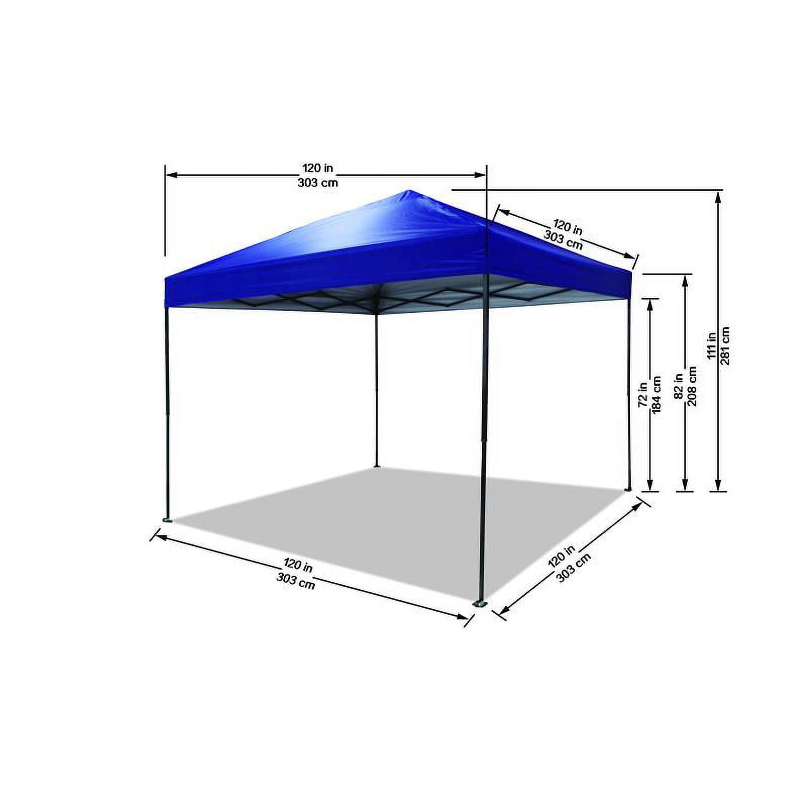 Crown Shade  9.38 x 10 ft. One Touch Polyester Canopy, Blue