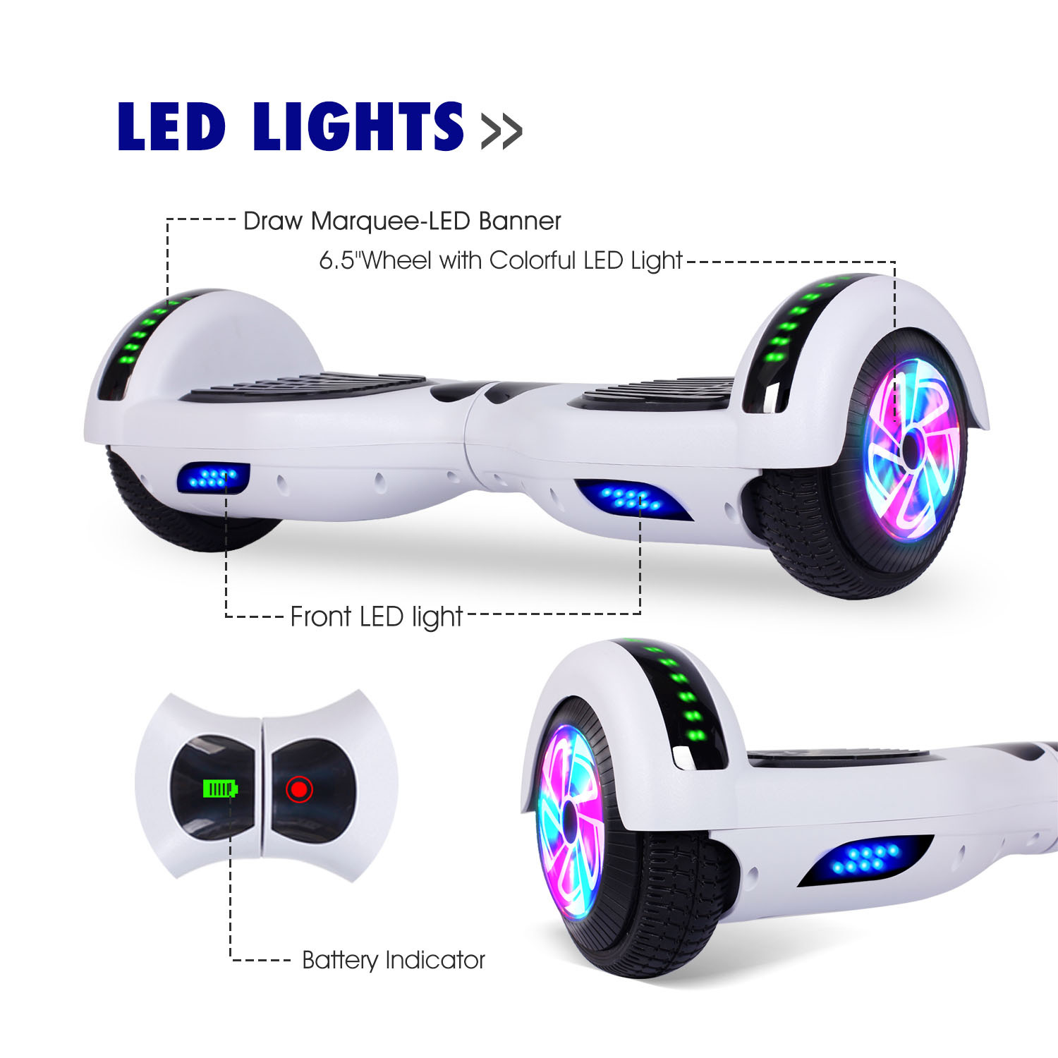 LIEAGLE Bluetooth Hoverboard 6.5