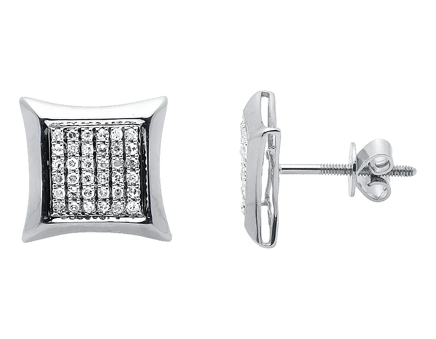 10K White Gold Diamond Kite Earrings (0.25ct)