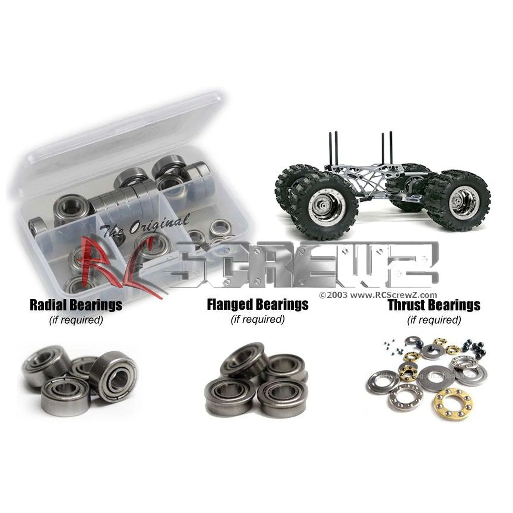 RCScrewZ Metal Shielded Bearings gma003b for GMade Dragoon Racing Truck GM50200 RC Car Complete Set