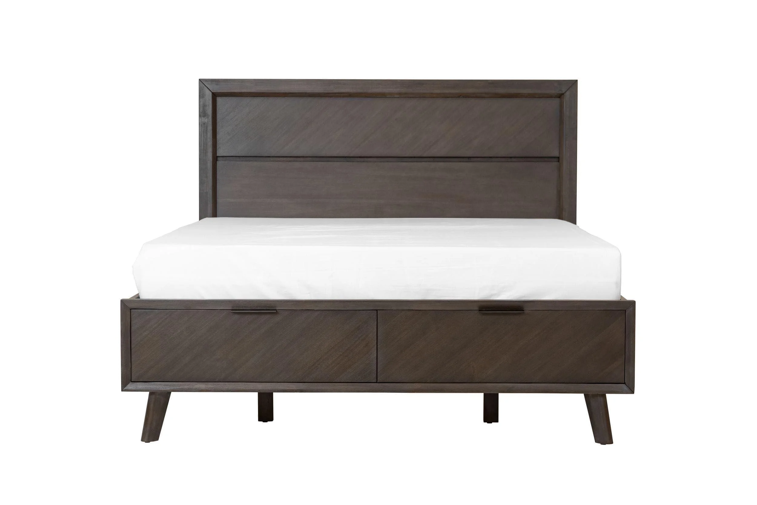 Mid-century Acacia King Size Bed Modern VIG Modrest Roger