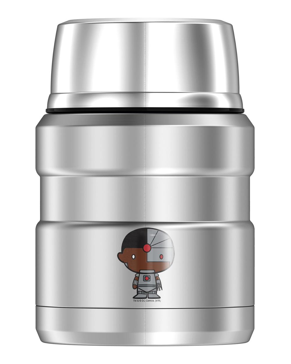 Cyborg Cyborg Cute Chibi, THERMOS STAINLESS KING Stainless Steel Food Jar with Folding Spoon, Vacuum insulated & Double Wall, 16oz