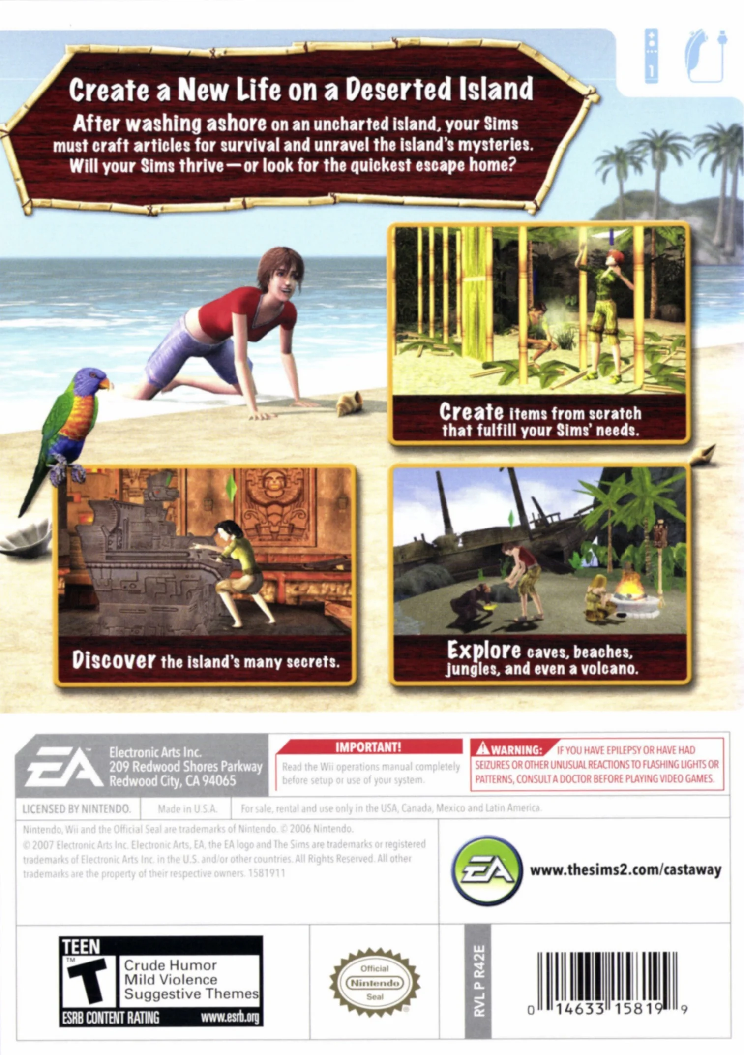 The Sims 2 Castaway - Wii