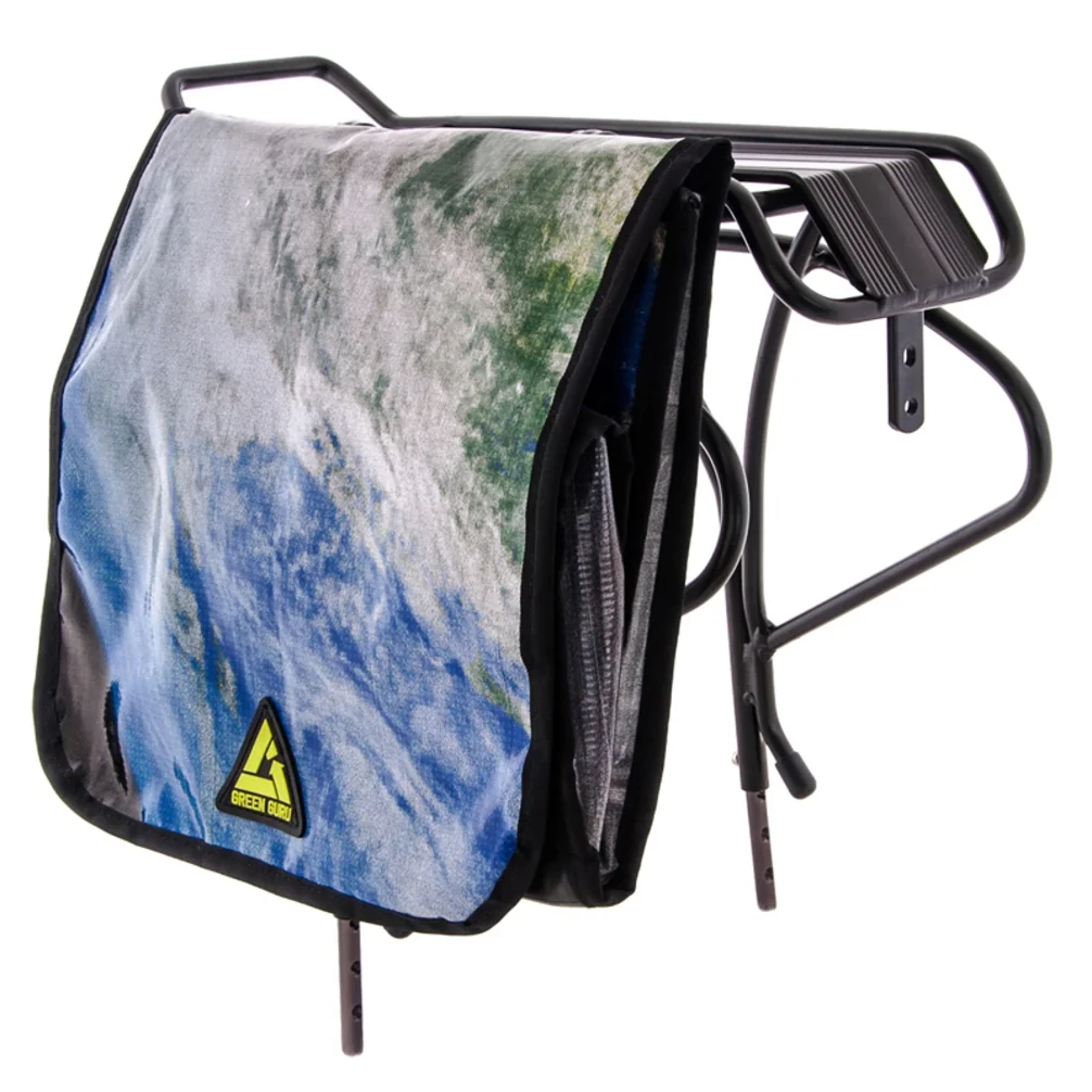 Green Guru Gear Dutchy Bike Bicycle Bike Upcycled Made in USA Pannier Bag (design may vary)