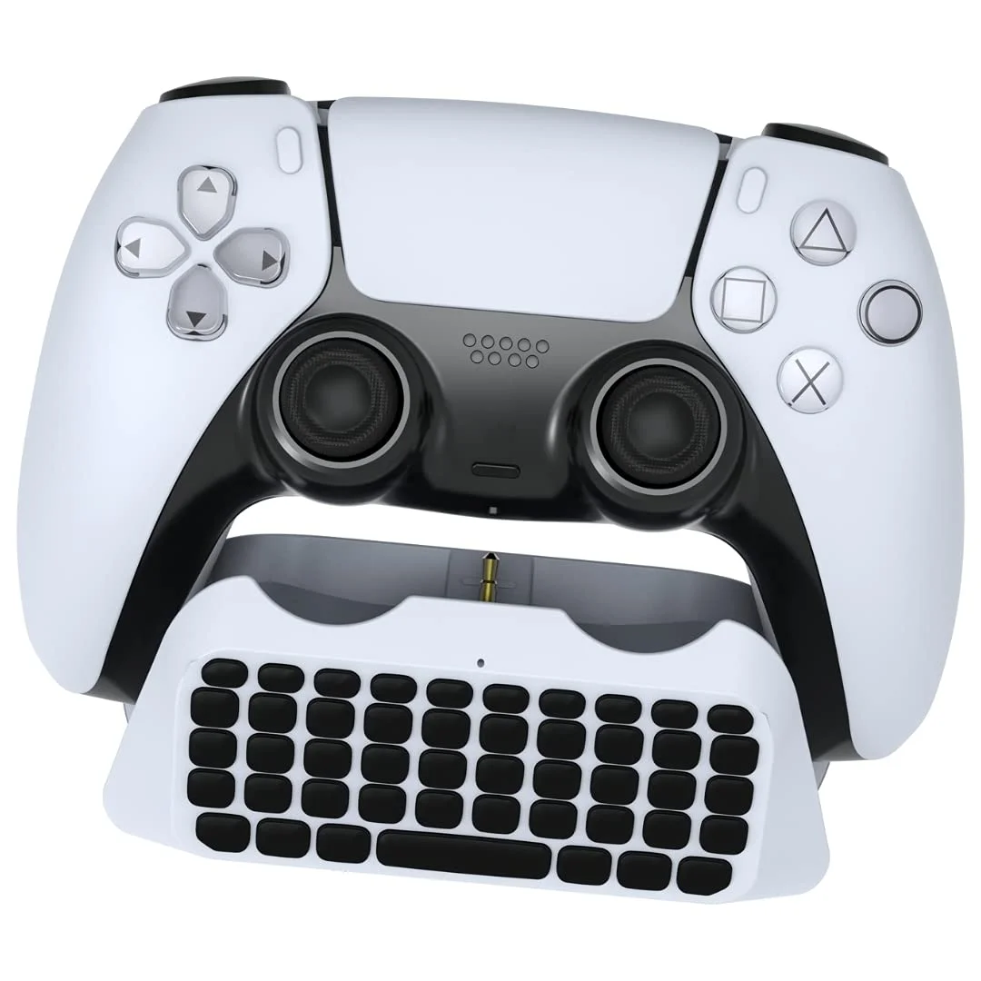 Sony PlayStation 5 Disc Marvel’s Spider-Man 2 Bundle with Extra Starlight Blue Controller and Surge Wireless Keypad