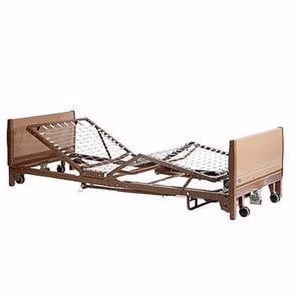 INVACARE CORPORATION INVBED38LOW1633 Low Bed Package With 5410LOW Full-Electric Low Bed, 5185 Innerspring Mattress & 6632 Assist Rails