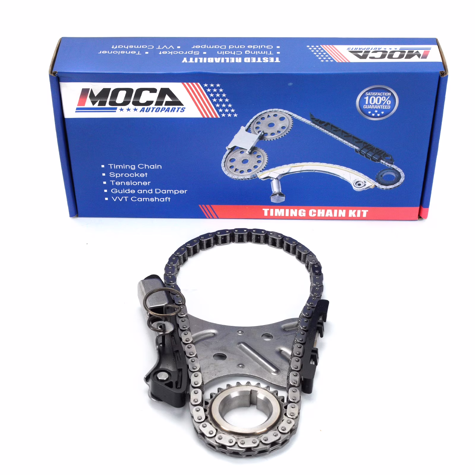 MOCA AUTOPARTS Timing Chain Kit Fit for 2009-2011 Buick Lucerne V6 3.9L & 2006-2011 Chevrolet Impala V6 3.9L & 2008-2010 Saturn Vue V6 3.5L & 2007-2010 Pontiac G6 V6 3.5L