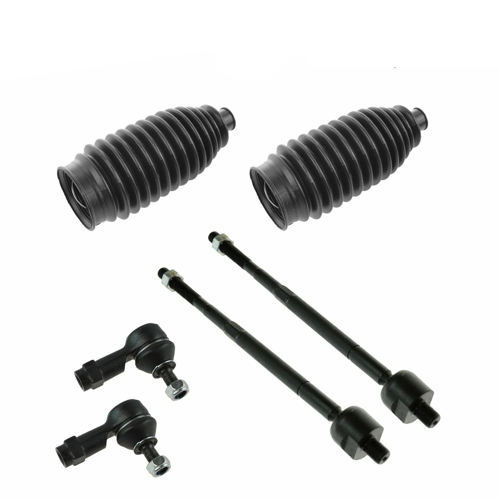Teledu Inner Outer Tie Rod End Kit w/ Rack Boot Bellow Left/Right Kit For Hyundai Kia