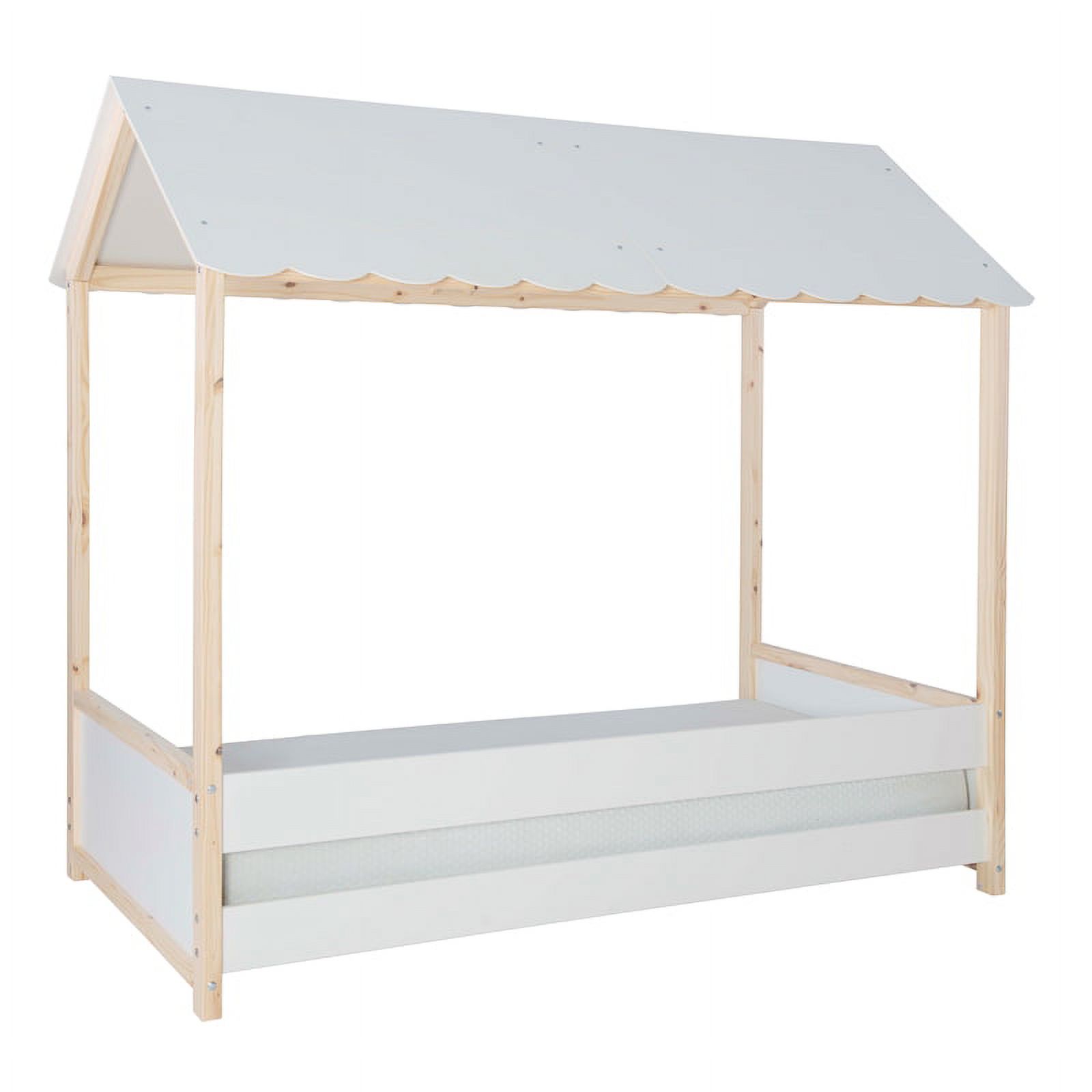 Home Square 3-Piece Set with Bookcase & 4 Drawer Chest & Twin House Bed