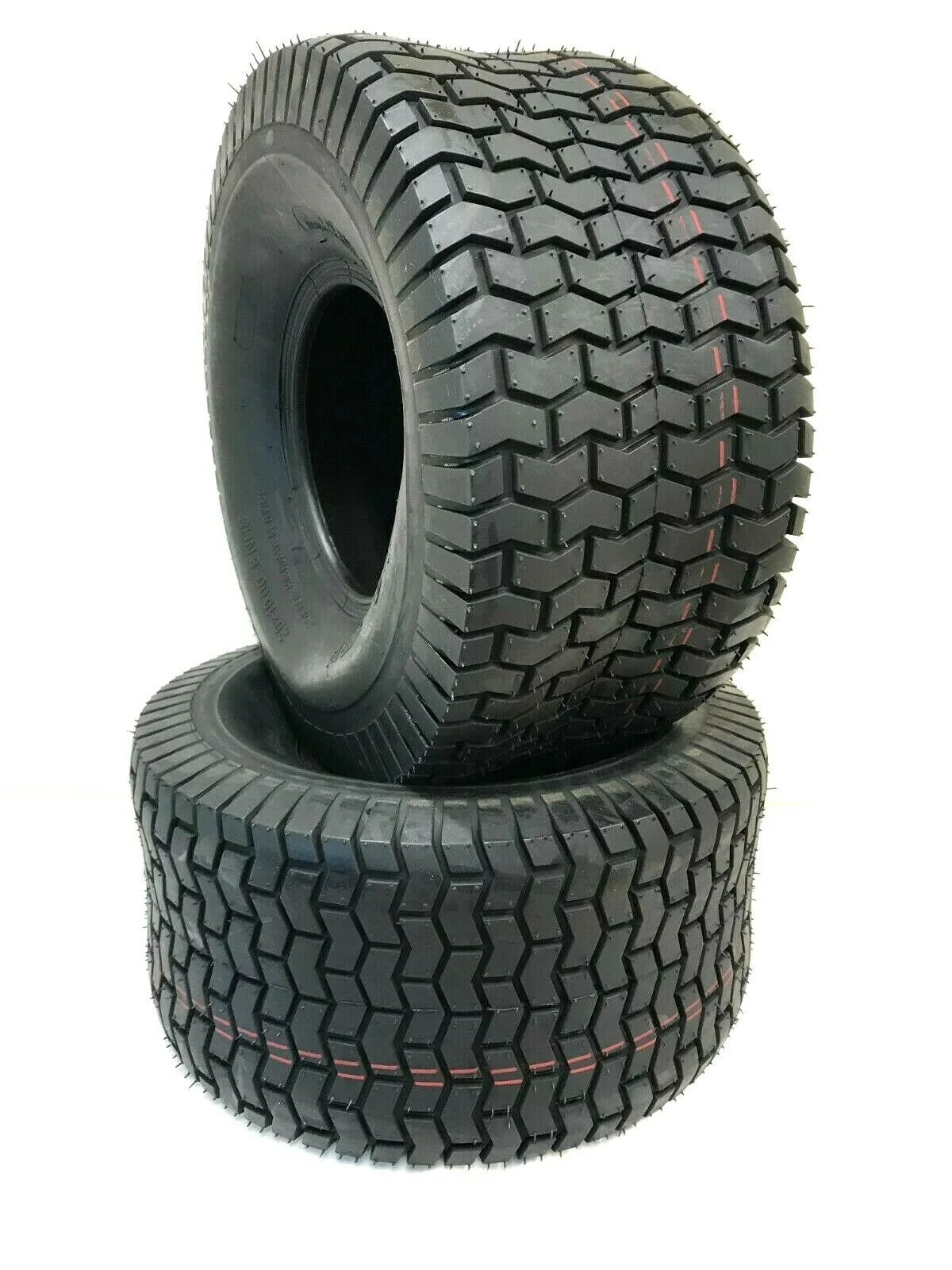 Two 24x12.00-12 Lawn Mower Tractor Tires 24x12x12 Tubeless Heavy Duty Rear Tires