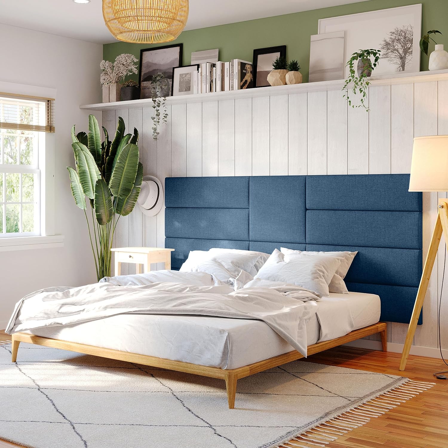 Panelist Modern Padded Headboard- Wall Mounted Panel (22.5