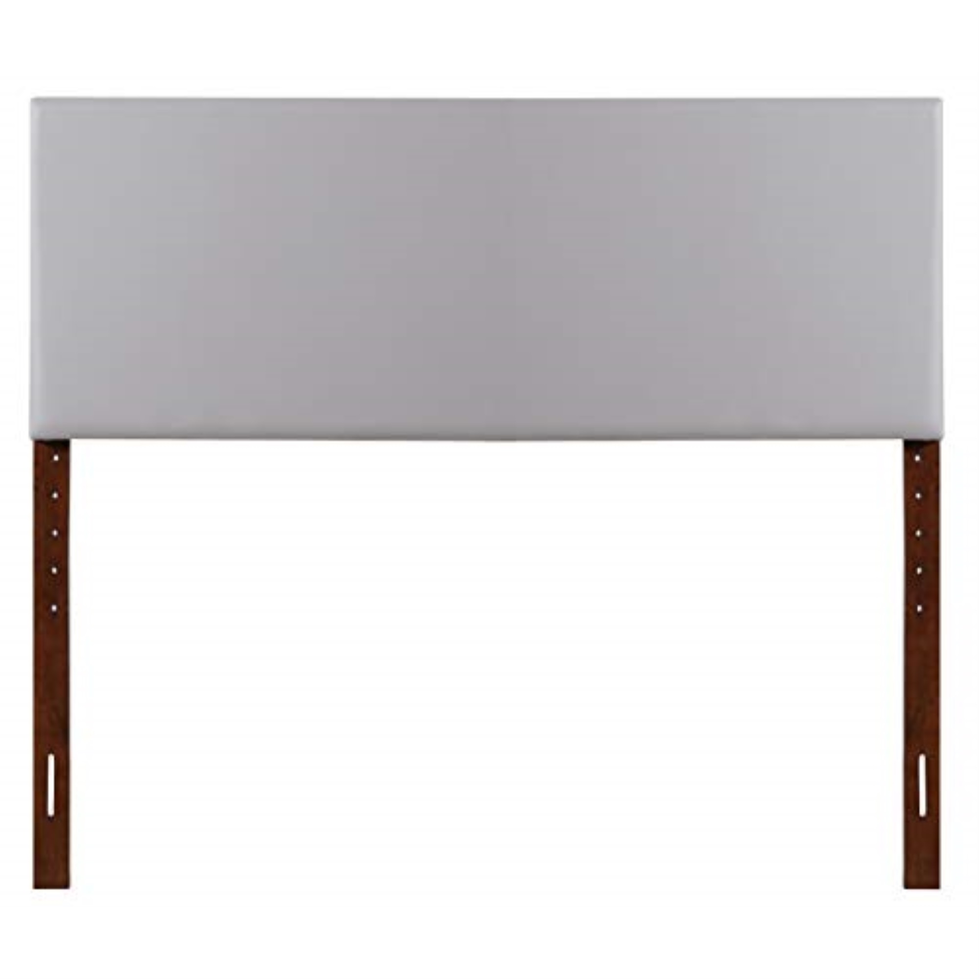 Glory Furniture Nova Faux Leather Upholstered Queen Headboard in Light Gray