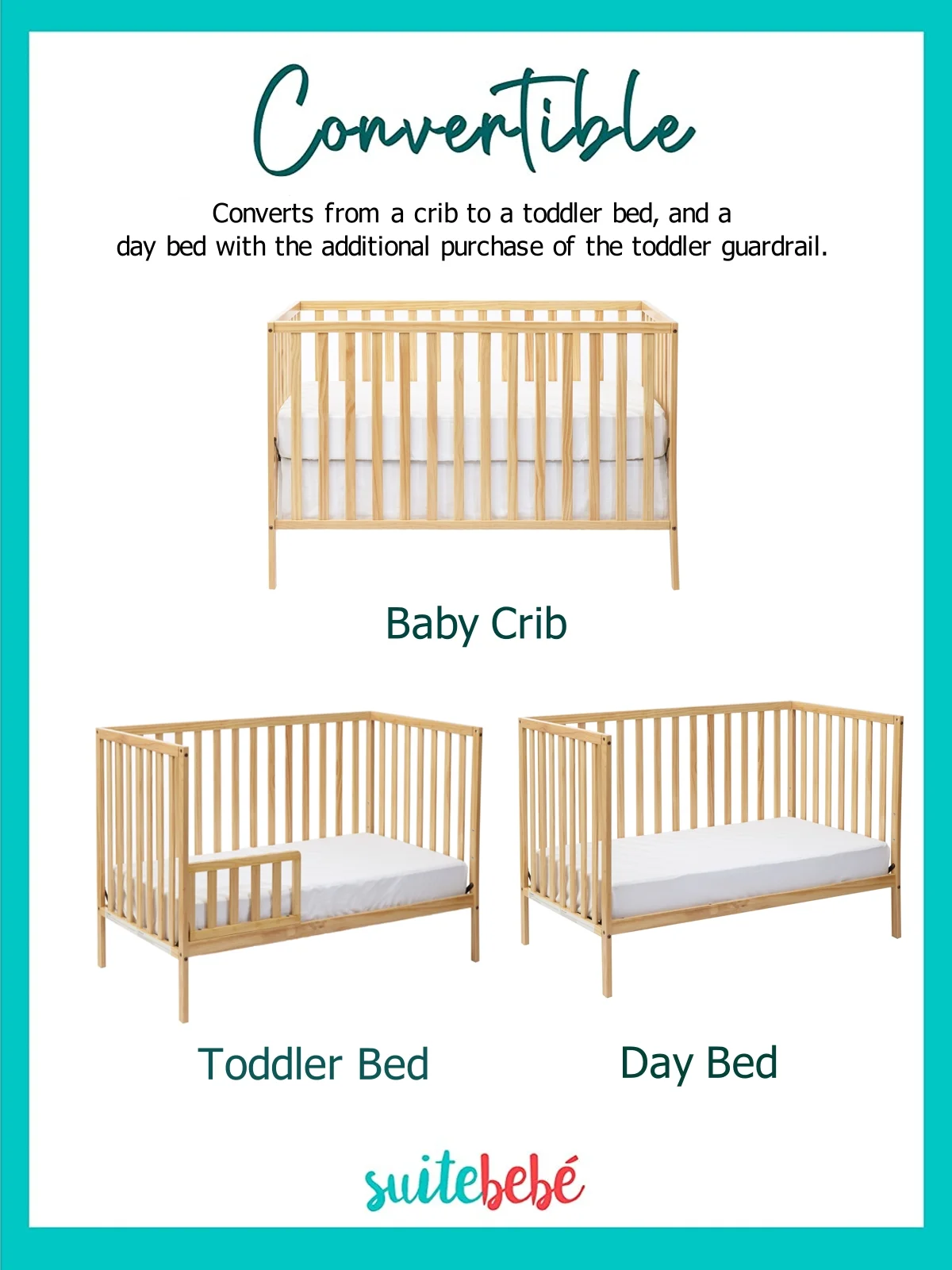 Suite Bebe  Palmer Island Crib, Natural