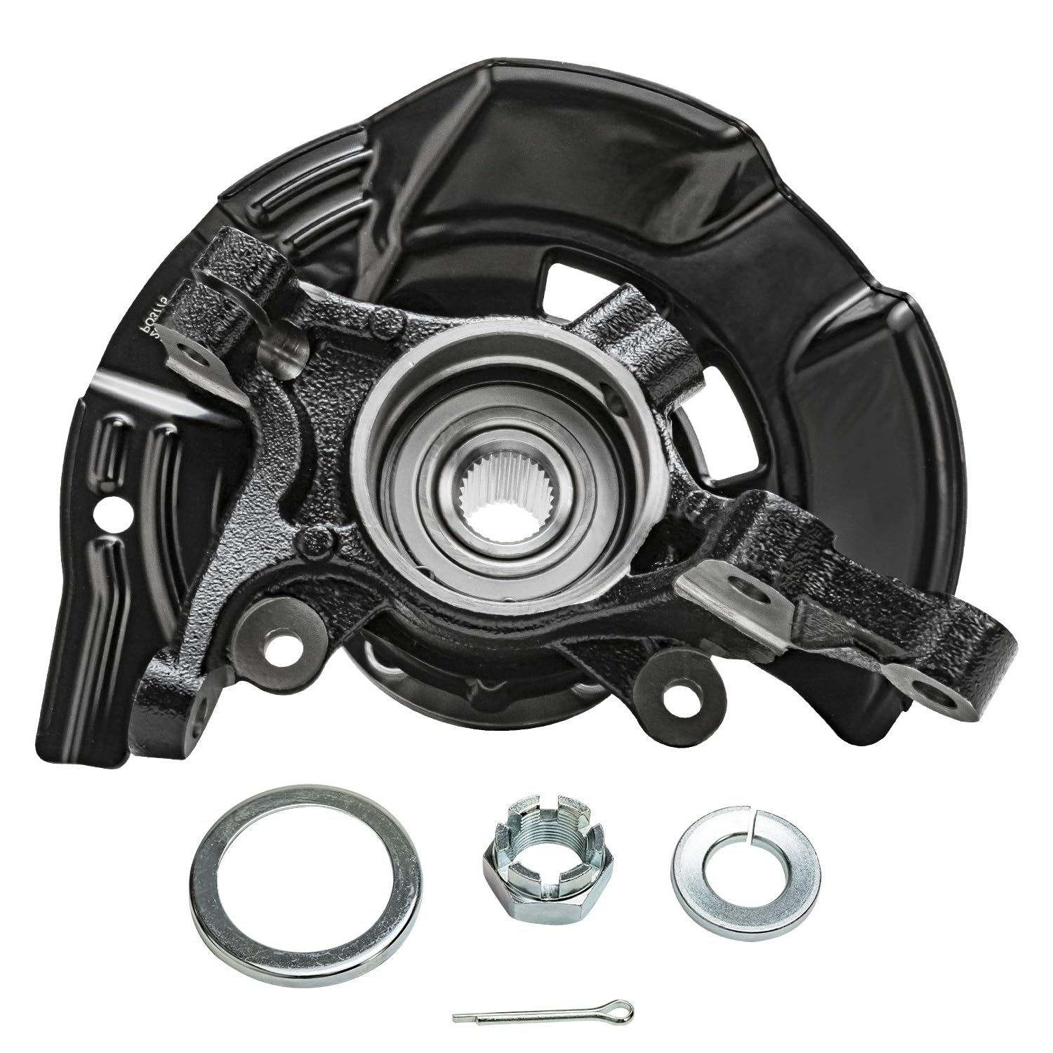 Detroit Axle - Front Right Steering Knuckle & Wheel Hub Bearing Replacement for 2011 2012 2013 Hyundai Sonata 2.0L Sport Suspension