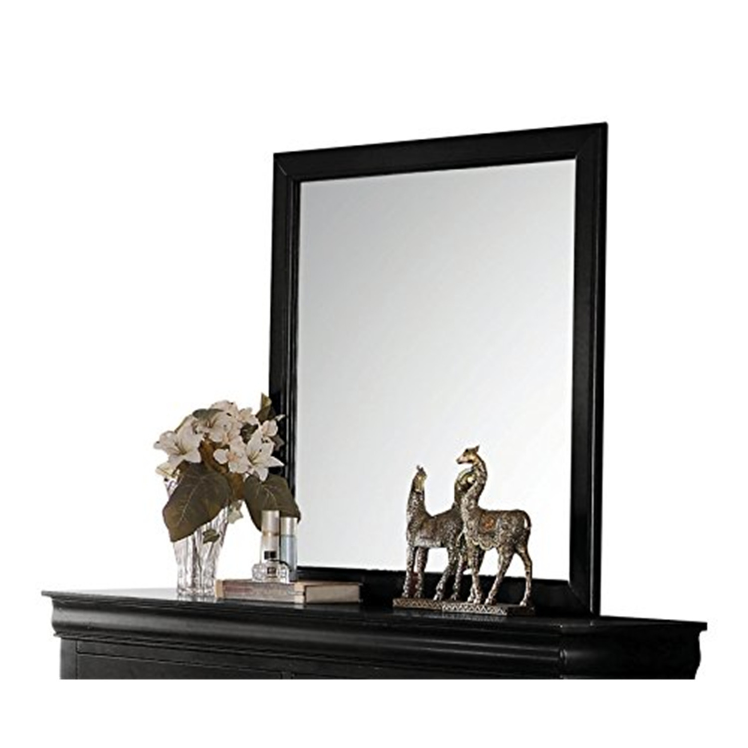 ACME Louis Philippe Wooden Frame Mirror, Multiple Colors