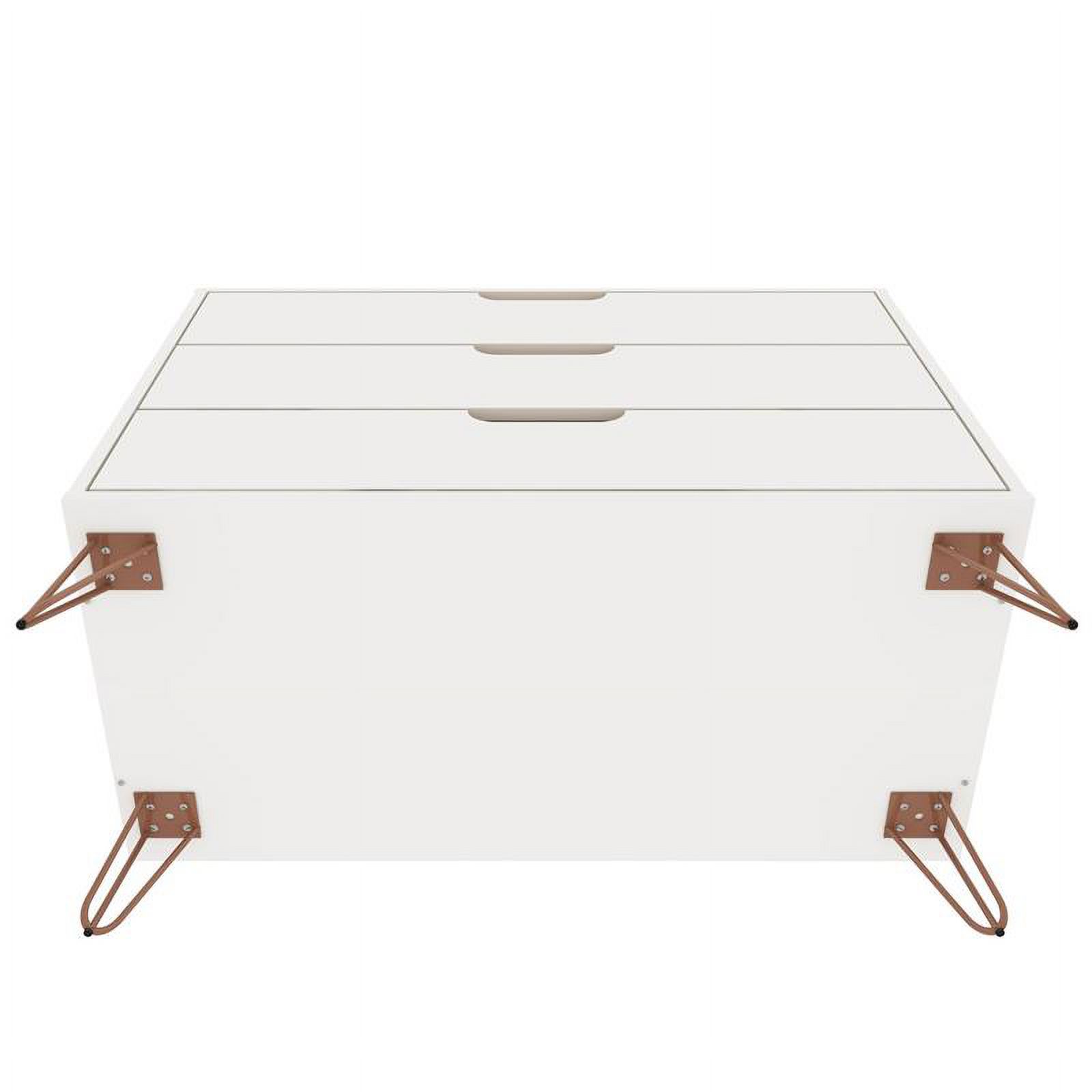 Pemberly Row 3 & 2-Drawer Mid-Century Wood Dresser and Nightstand in White