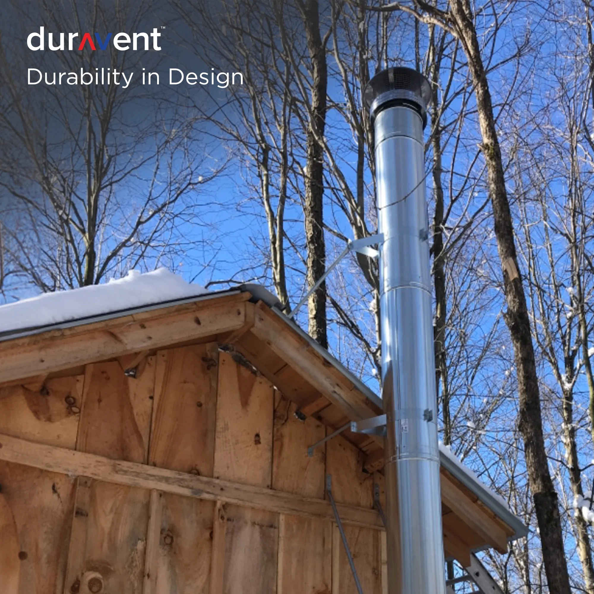 M&G DuraVent 115028 8 x 48 in. DuraBlack Stove Pipe Single Wall - Stainless Steel