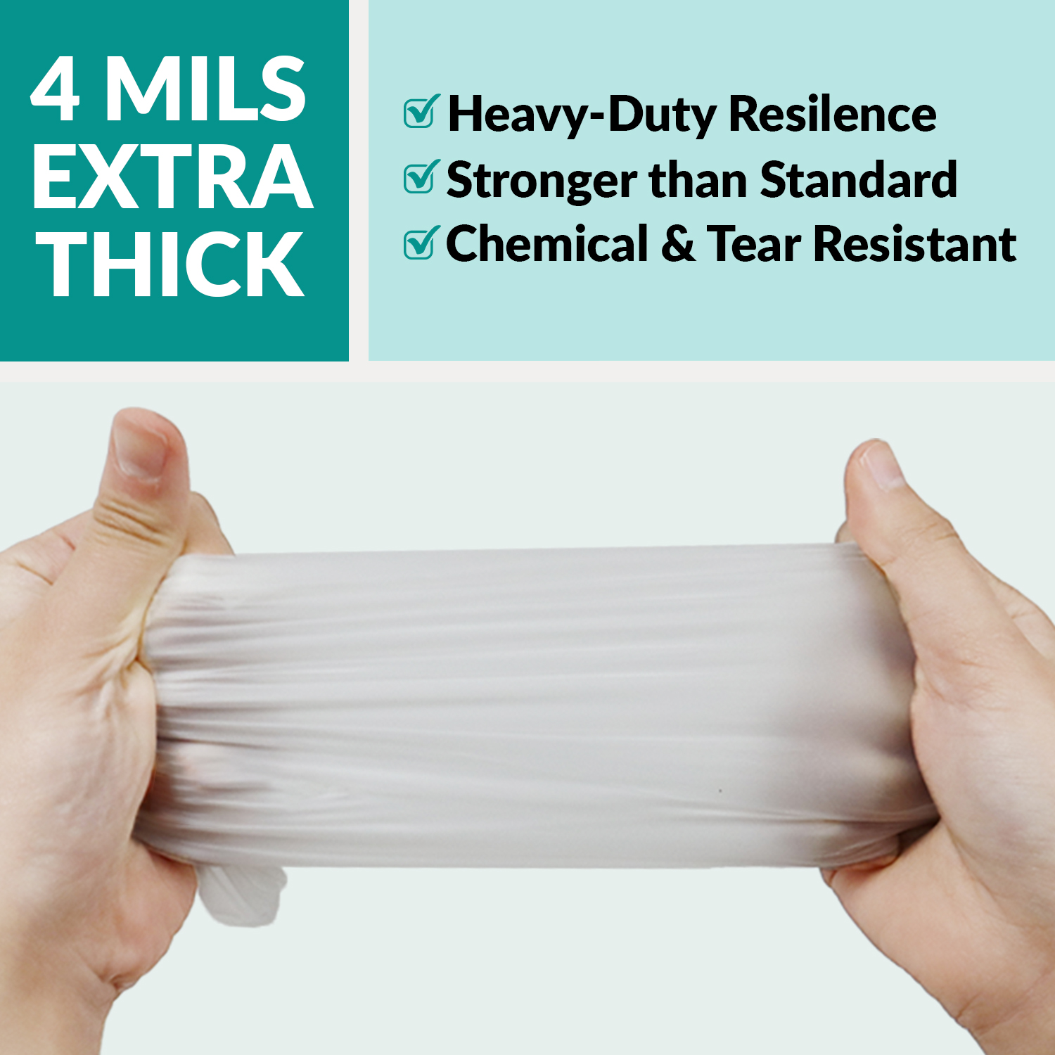 Klex Disposable Heavy Duty Vinyl Gloves Latex Free Powder Free, BPA Free Medical Grade Food Safe Disposable Glove, Extra Large XL, 1000 Count