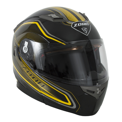 ZOAN 137-153SN Flux 41 Sn Helmet, Commander Gloss Yellow xs