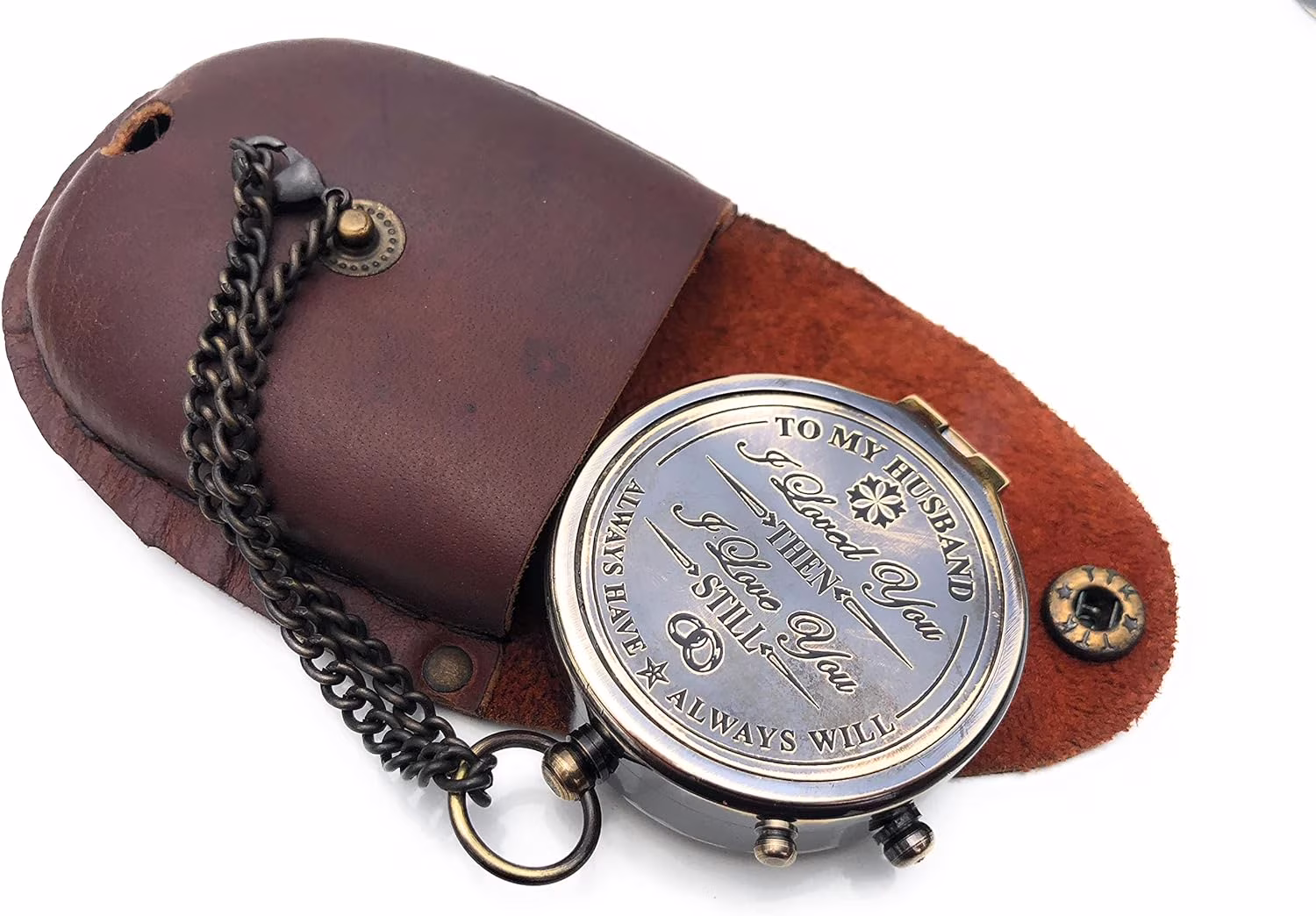 Brass Compass Gift to My Son Compass,My Son,to My Son,Son from Dad,Gift for Son,Father Son Gift,Mother Son Gift,Love Mom,Son from Mom, Love Dad (to My Husband)