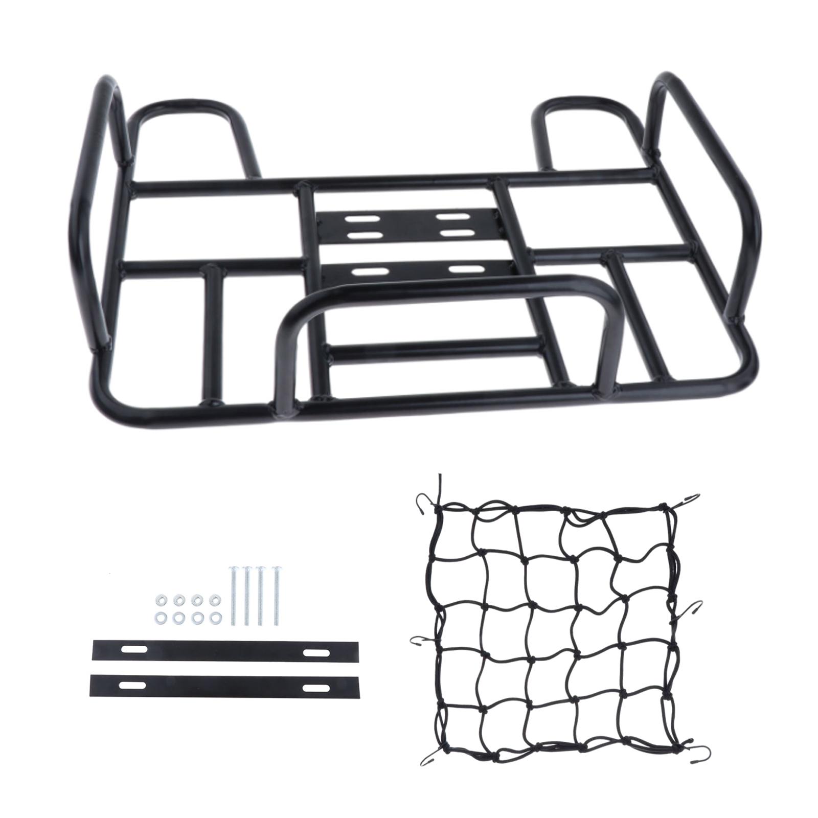Rear Cargo Rack Panniers Large Capacity Luggage Rack Iron with Net Bike Rear Basket Rear for Mountain Bikes Accessory