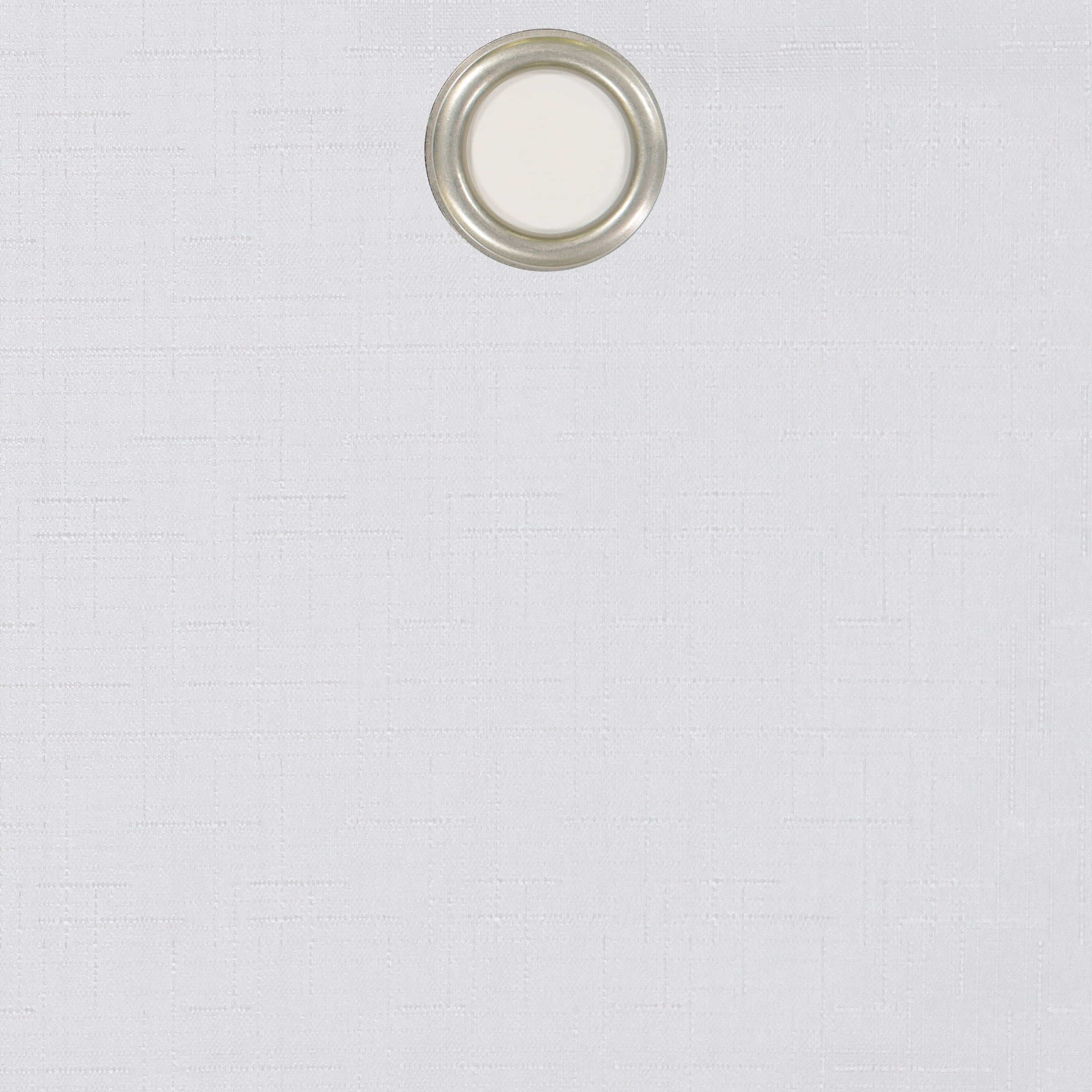 Eclipse Dayton Grommet Solid Textured Thermaback Blackout Curtain Panel, White, 42