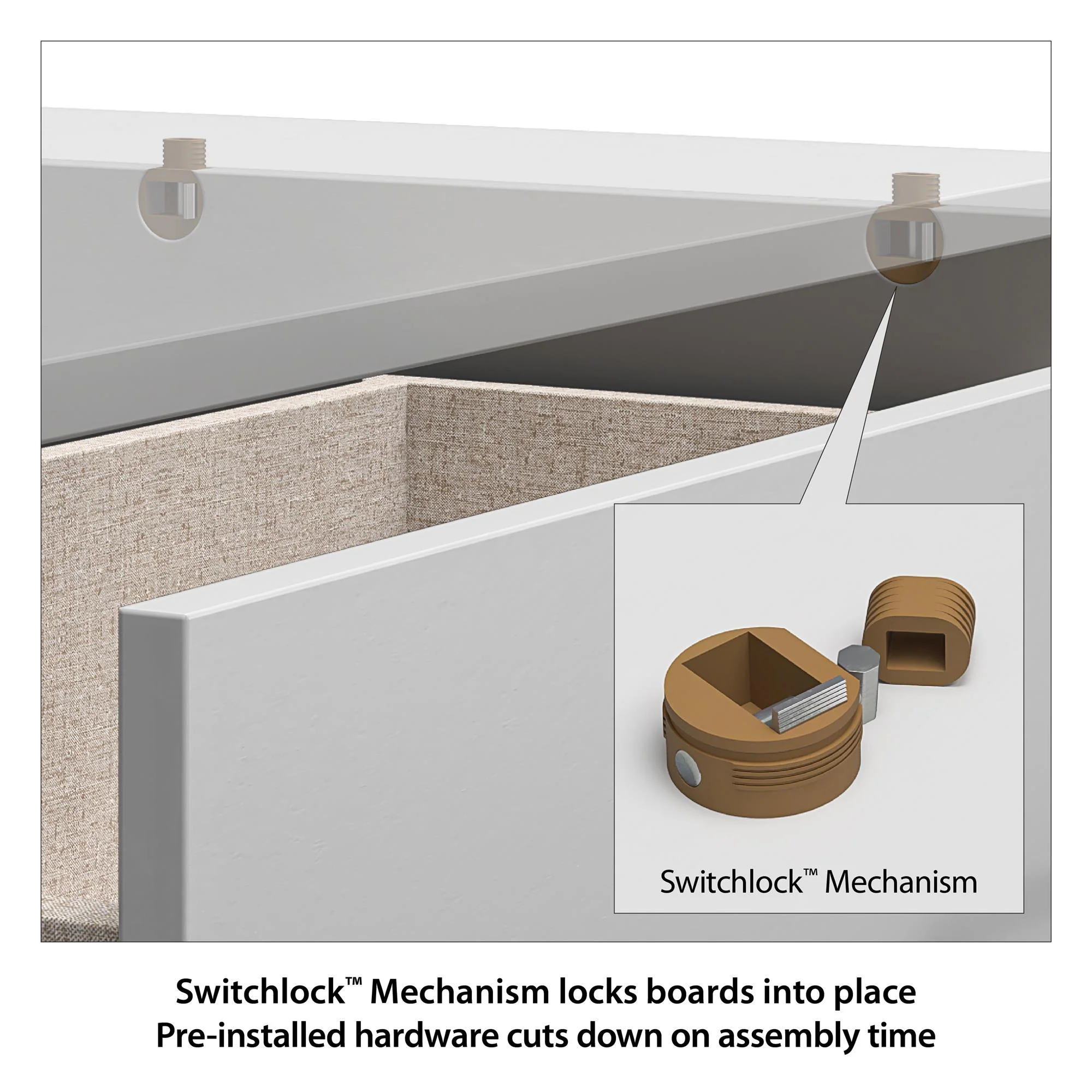 Ameriwood Home Edgewater 4 Drawer Dresser, Black Oak