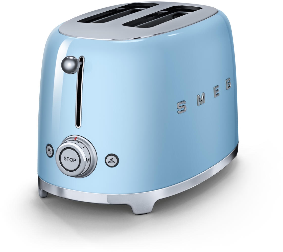 Smeg TSF01PBUS 2 Slice Toaster - Pastel Blue