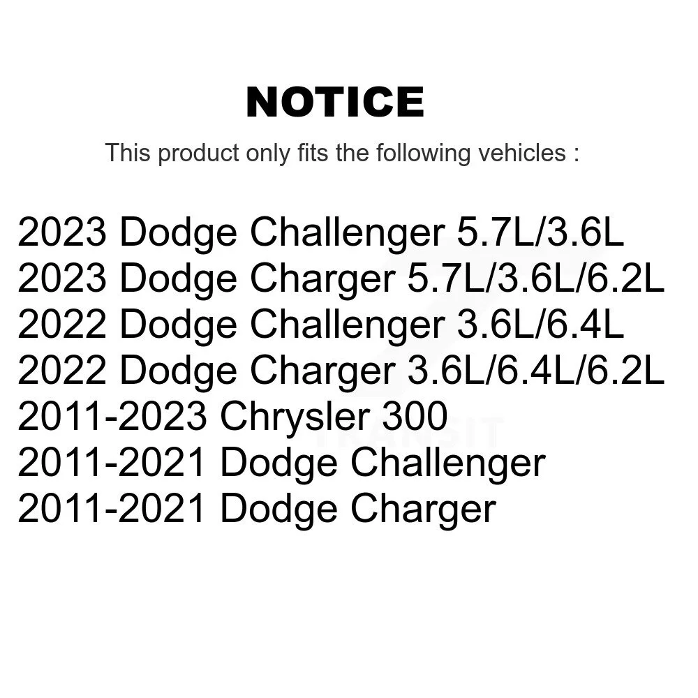 Air Filter (4 Pack) For Dodge Charger Challenger Chrysler 300 K57-100884