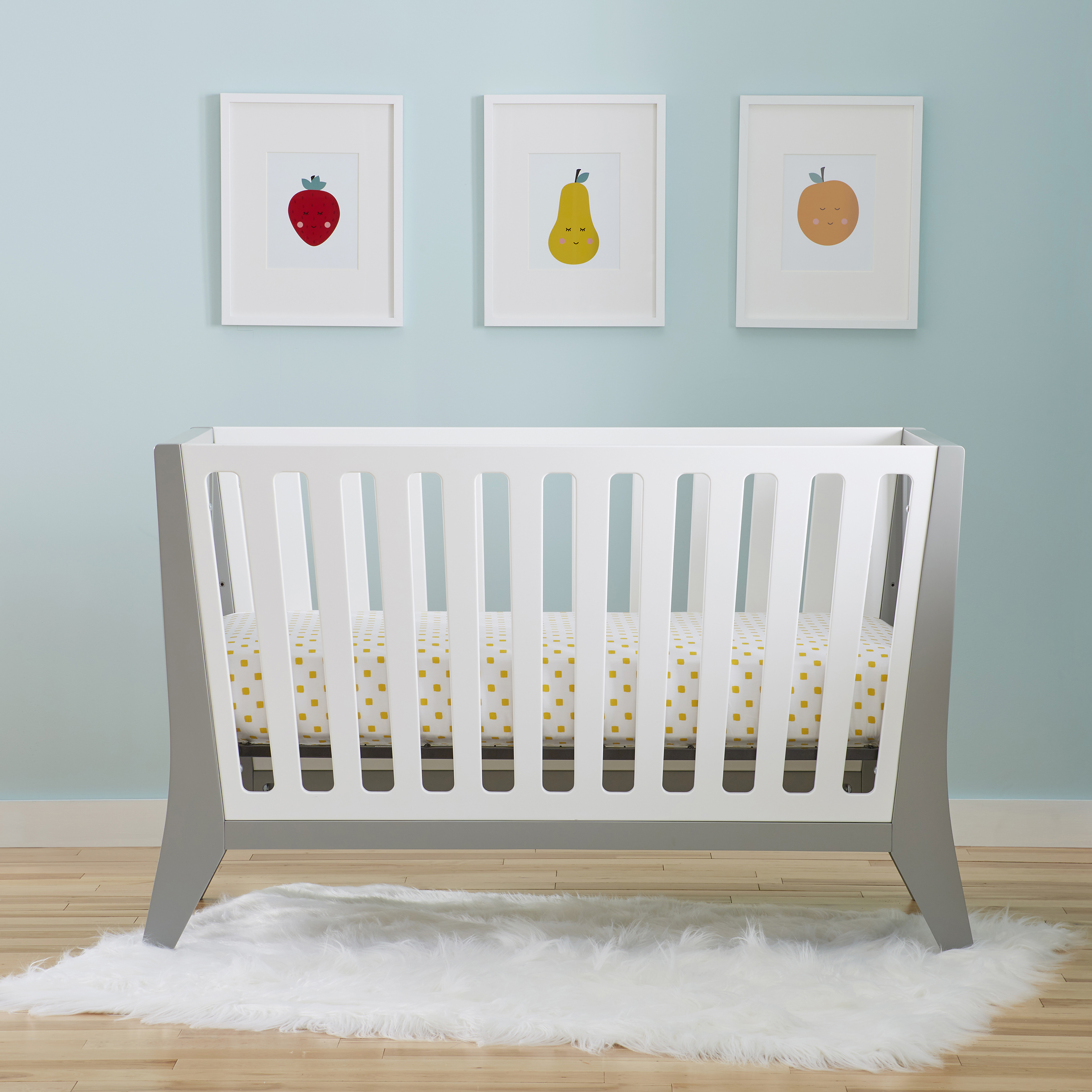 Contours Rockwell 3-in-1 Baby Nursery Crib, Toddler, Daybed, White, Unisex