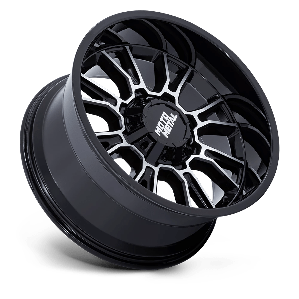 Moto Metal MO810 Legacy Gloss Black Machined 20x10 5x5.5 / 5x150 -18mm (MO810BD20108618N)